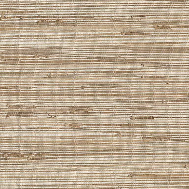 Ting Taupe Grasscloth Wallpaper