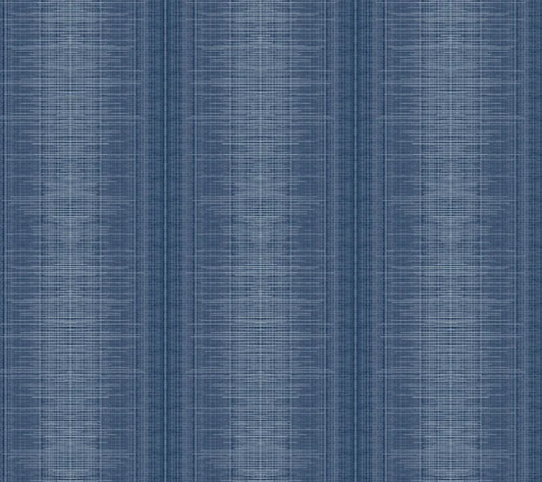 TL1962 Navy Silk Weave Stripe Wallpaper