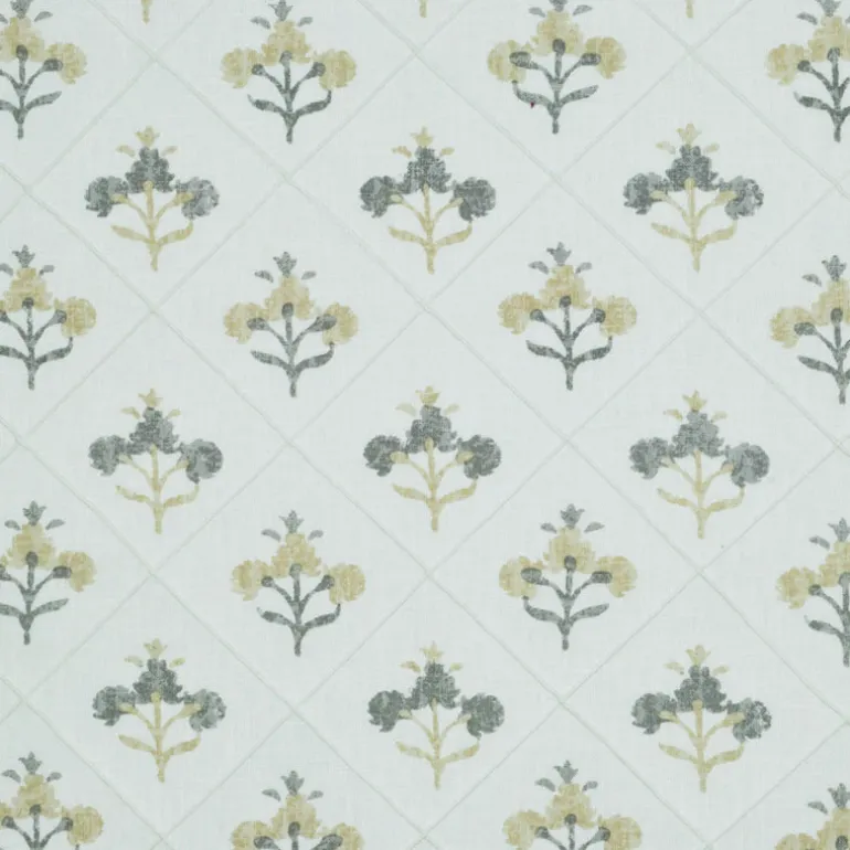 Trois Fleurs Grey P Kaufmann Fabric