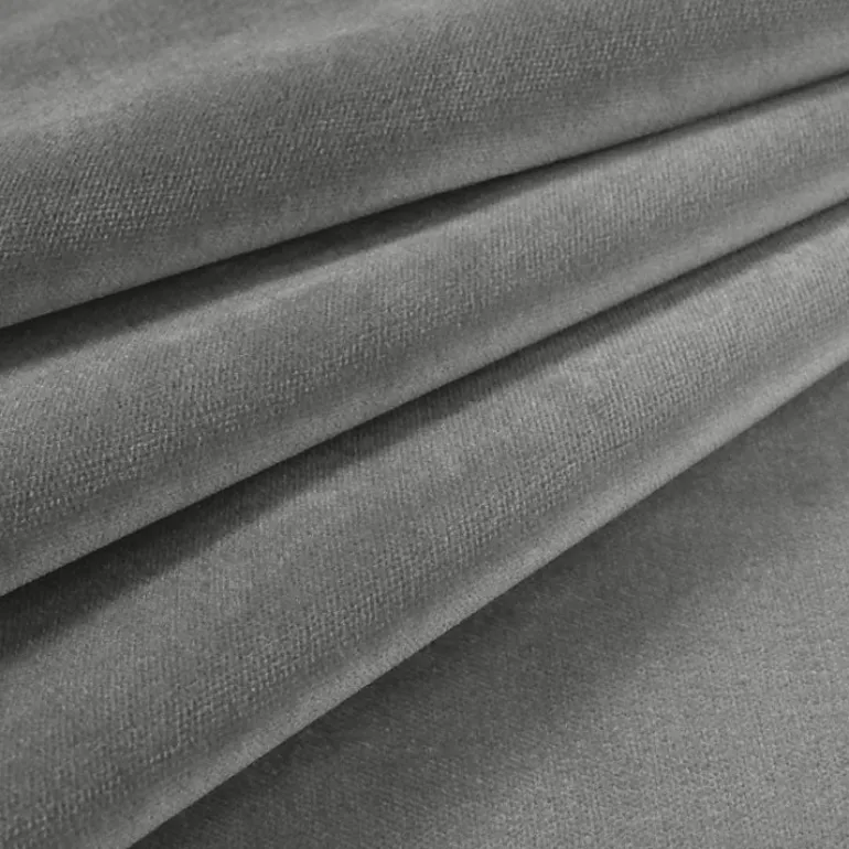 Velvet Upholstery Fabric Como 943 Grey Cloud