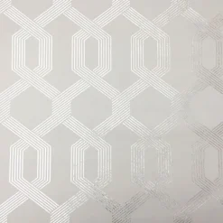 Viva Lounge Silver Grey Wallpaper