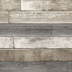 Weathered Plank Grey Wood Texture Wallpaper