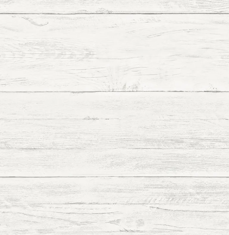 White Washed Boards Cream Shiplap Wallpaper