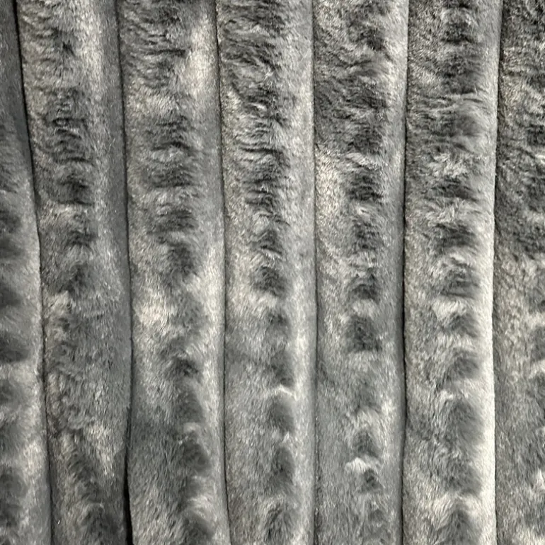 Wide Corduroy Fur Chinchilla Jays Text