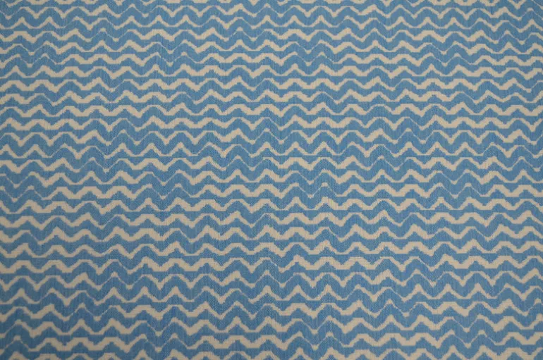 Wiggle Cerulean Milliken Outdoor Fabric