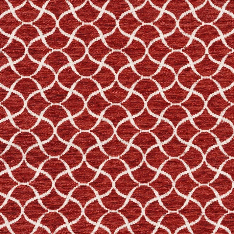 Wiggle Crimson Regal Fabric