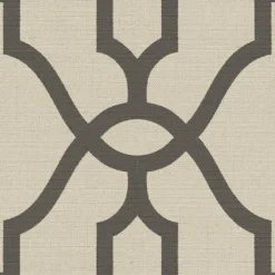 Woven Trellis Charcoal on Khaki Magnolia Home Vol. II Wallpaper
