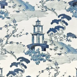 Zen Indigo Regal Fabric