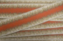 ZN207A 386 Orange Tan Taupe Classical Elements 2.5 inch Tape Trim